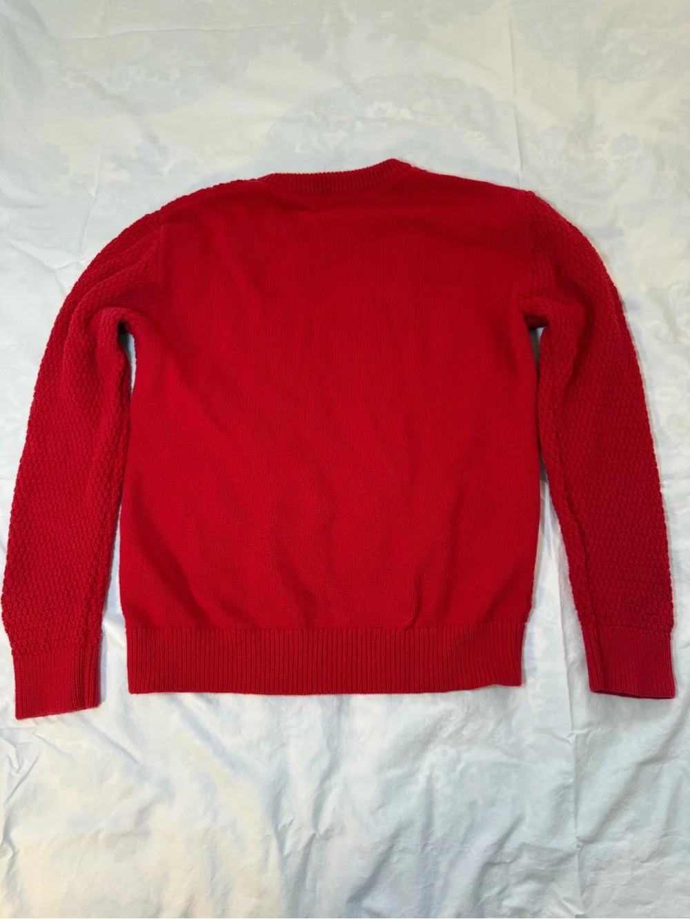 Old Navy Kids Red Cable-Knit Crewneck Sweater